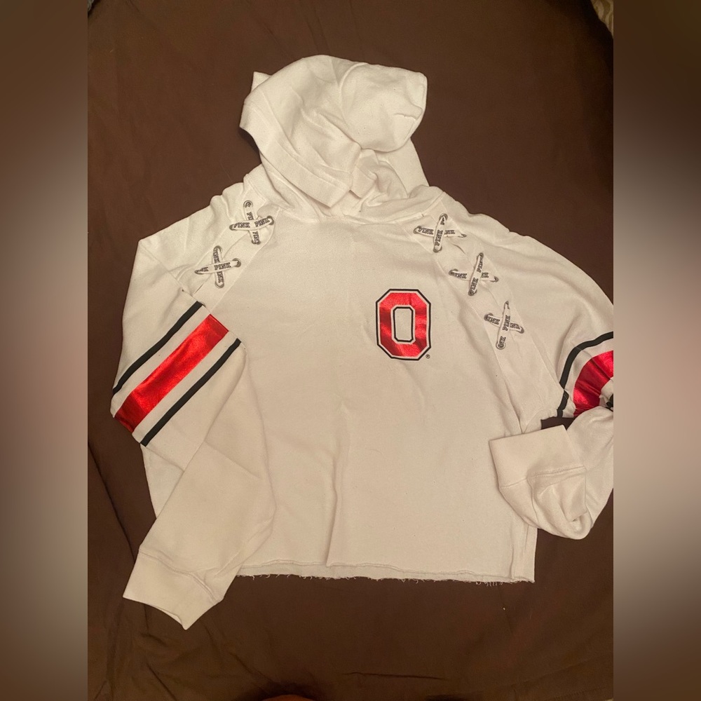 Adorable Ohio State Cropped Hoodie